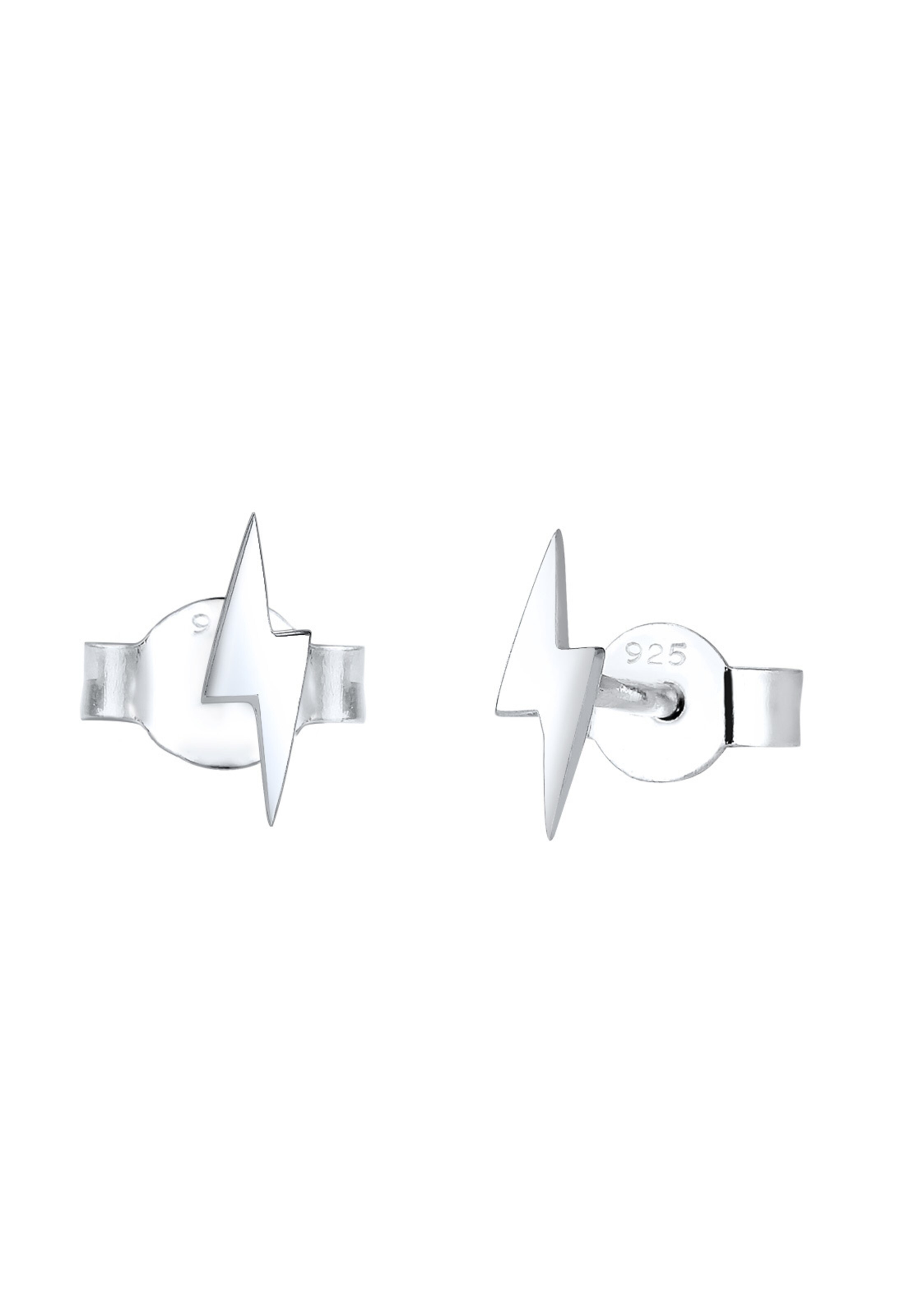 Boucles d'oreilles 'Blitz' ELLI en argent : devant