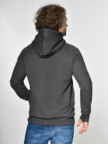 TOP GUN Kapuzenpulli ' Defender ' in Grau
