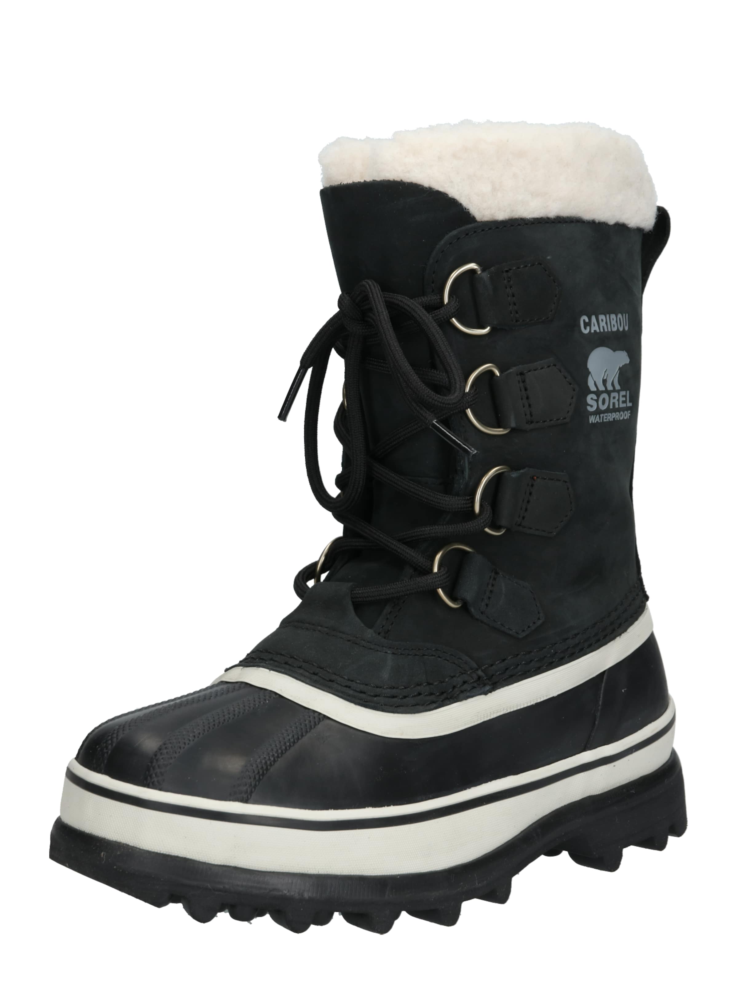 SOREL Snowboots 'Caribou' i sort: forside