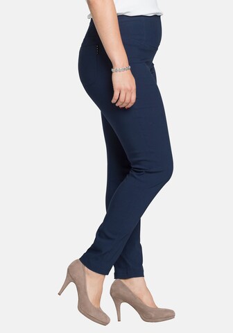 SHEEGO Slimfit Hose 'Magic' in Blau