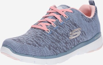 Baskets basses 'Flex Appeal 3.0' SKECHERS en bleu : devant