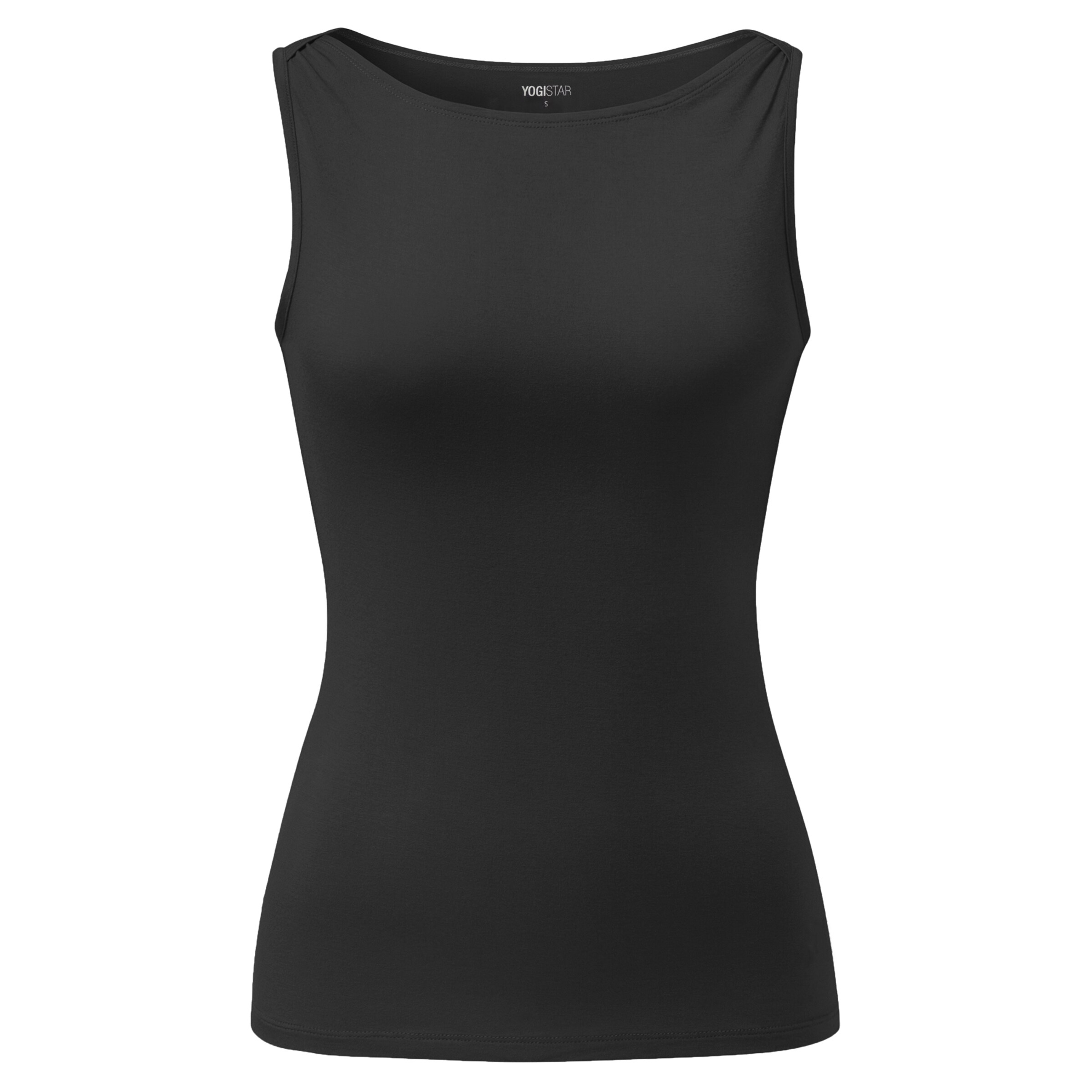 YOGISTAR.COM Sports top 'Ala' in Black: front
