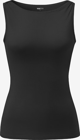 YOGISTAR.COM Sports Top 'Ala' in Black: front