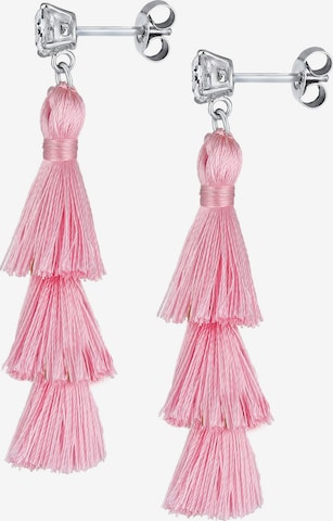 ELLI Earrings 'Tassel' in Pink