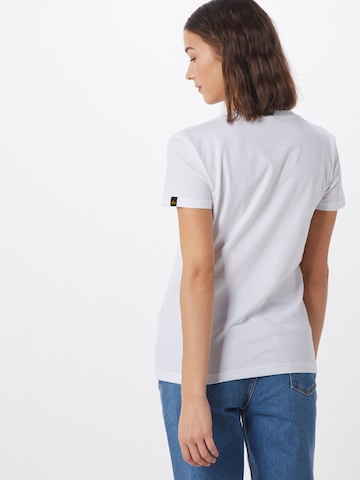 ALPHA INDUSTRIES T-Shirt 'Nasa' in Weiß