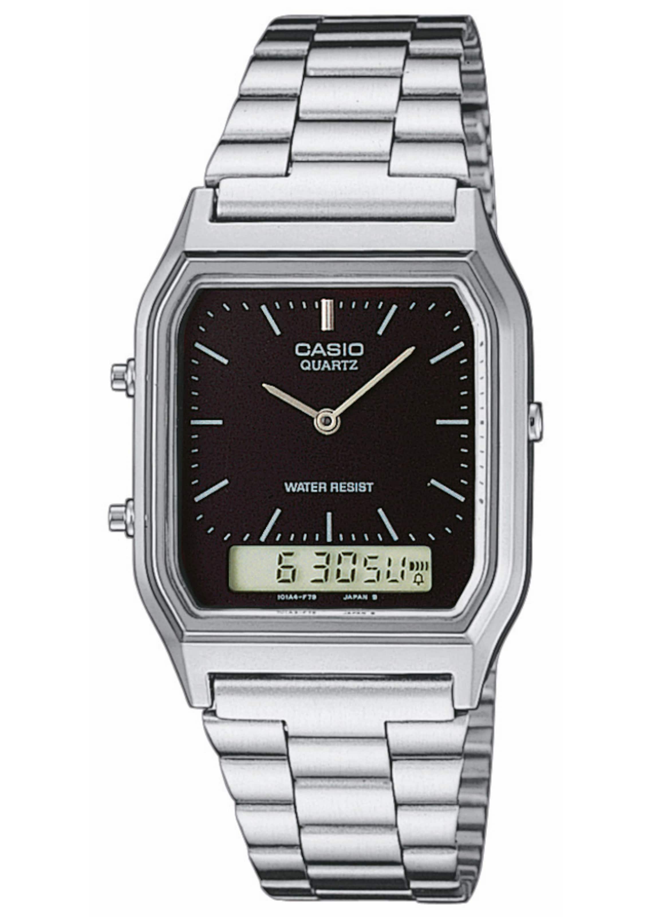 CASIO Digital Watch in Silver: front
