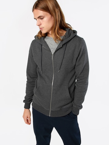 Veste de survêtement 'Basic' Urban Classics en gris : devant