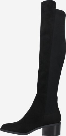 STEVE MADDEN Overknee laarzen 'Graphite' in Zwart