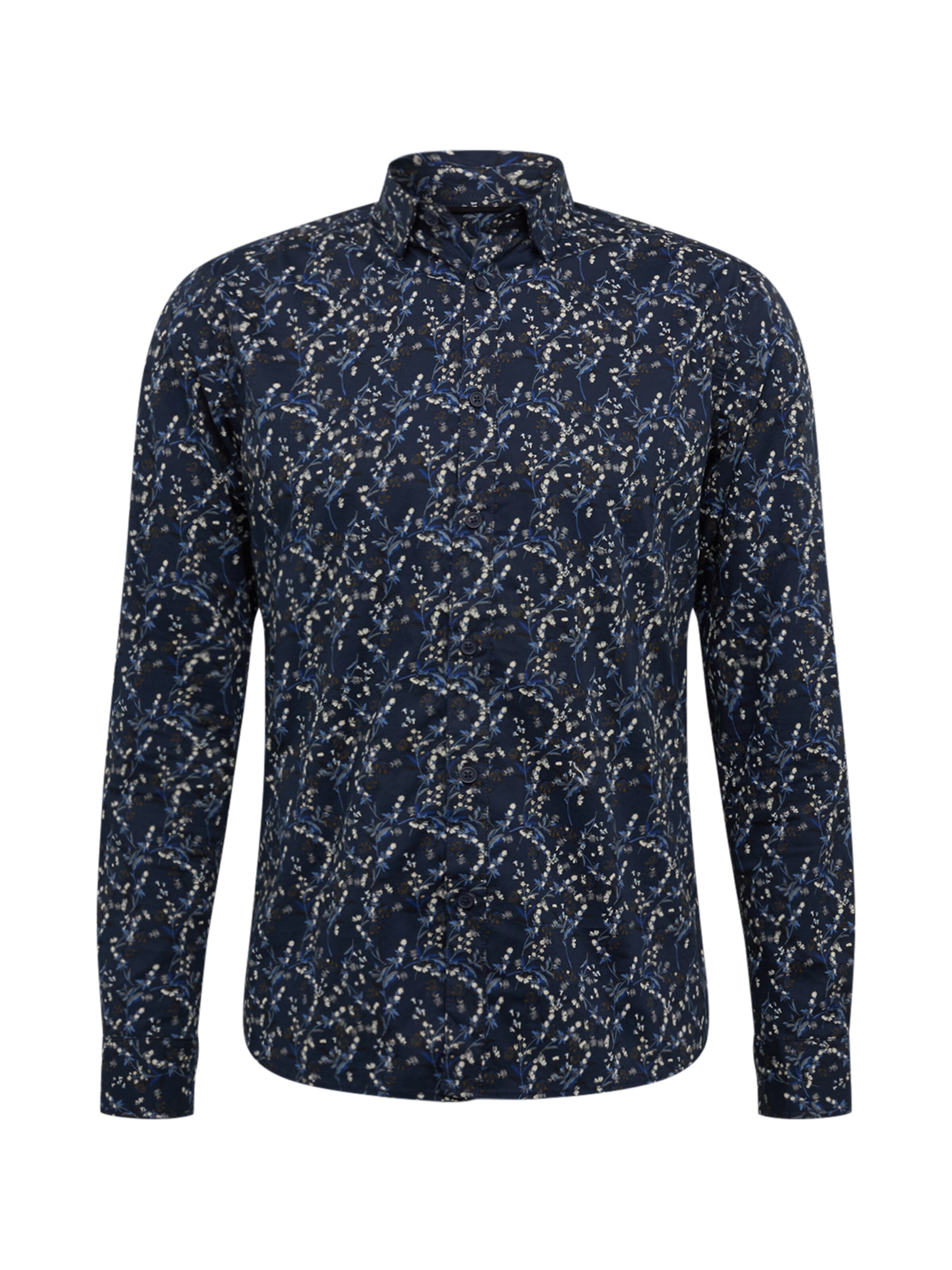 !Solid - Overhemd 'Tyler' in de kleur Donkerblauw