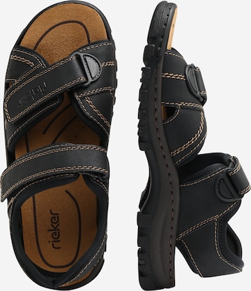 Rieker Hiking Sandals in Black