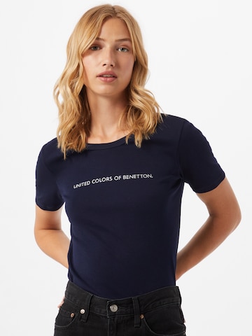 UNITED COLORS OF BENETTON T-Shirt in Blau: predná strana