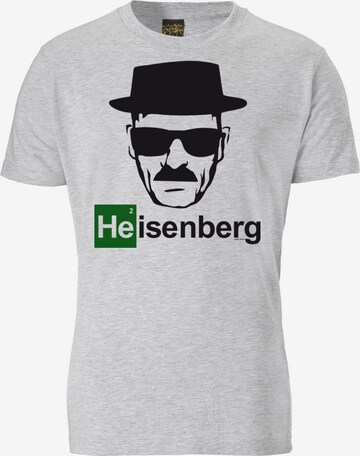 LOGOSHIRT Shirt 'Heisenberg' in Grijs: voorkant