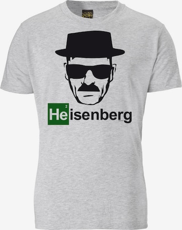 LOGOSHIRT Shirt 'Heisenberg' in Grey: front