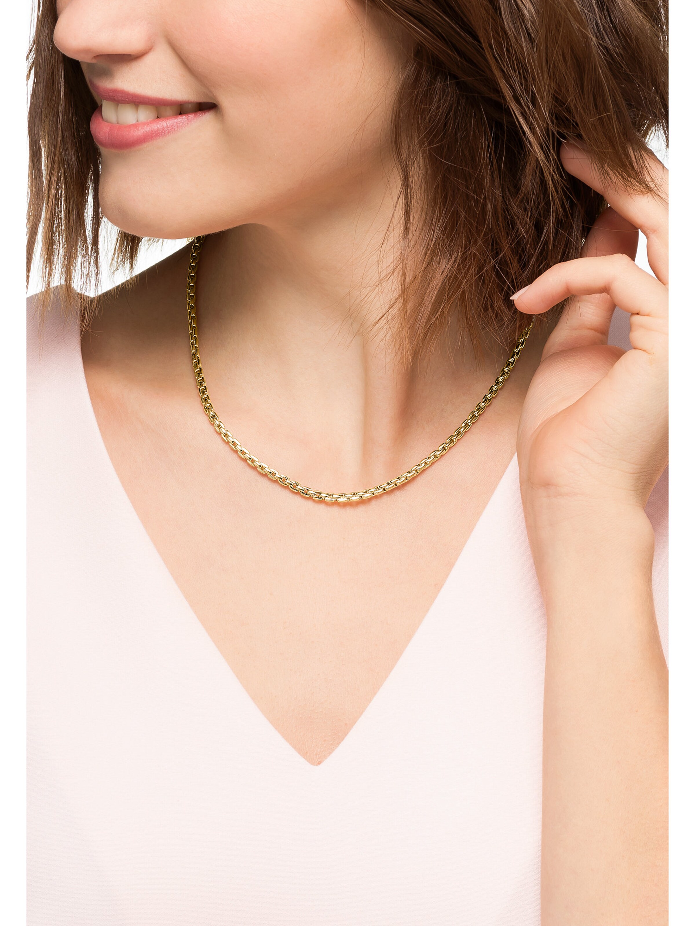 CHRIST Necklace in Gold: front