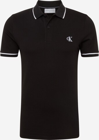 Calvin Klein Jeans Poloshirt in Schwarz: predná strana