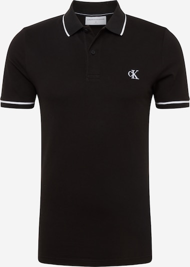 Calvin Klein Jeans Shirt 'TIPPING SLIM POLO' in Black, Item view