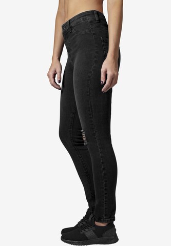 Urban Classics Skinny Jeans i svart