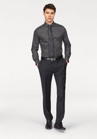 BRUNO BANANI Slim fit Business Shirt in Grey