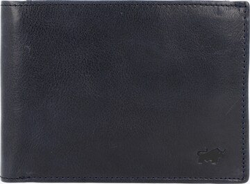 Braun Büffel Wallet 'Arezzo' in Blue: front