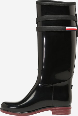 TOMMY HILFIGER Gummistiefel in Schwarz