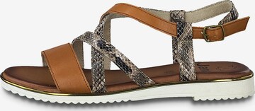 JANA Strap Sandals in Brown