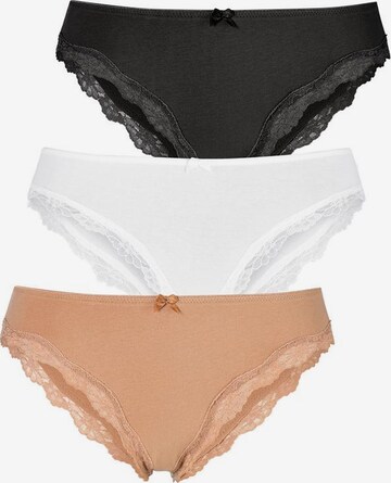 Slip LASCANA en beige : devant