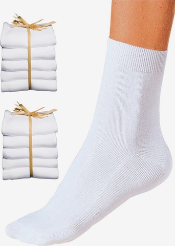 GO IN Socks in White: front