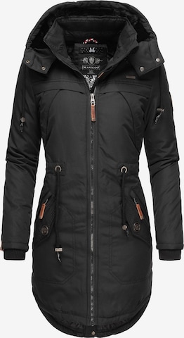 MARIKOO Winter Parka 'Kamii' in Black: front