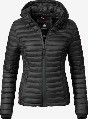 MARIKOO Between-Season Jacket 'Samtpfote' in Black: front