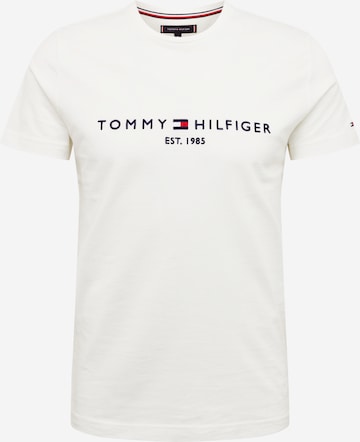 TOMMY HILFIGER Средняя посадка Футболка в Белый: спереди