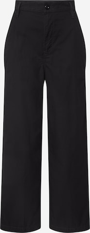 G-Star RAW Wide leg Broek 'Vitrif' in Zwart: voorkant