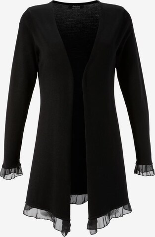 VIVANCE Knit Cardigan in Black: front