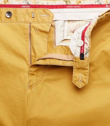 Meyer Hosen Regular Chino Pants 'Oslo' in Yellow