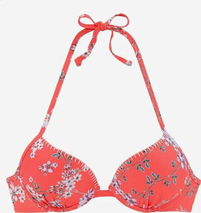 SUNSEEKER Hauts de bikini 'Ditsy' en mélange de couleurs / rouge orangé, Vue avec produit