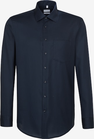 Coupe regular Chemise business SEIDENSTICKER en bleu : devant