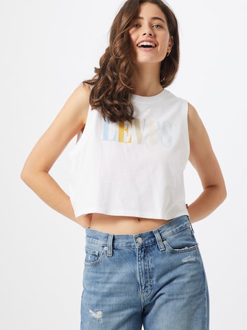 Haut 'Graphic Crop Tank' LEVI'S ® en blanc : devant