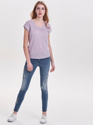 ONLY Shirt 'ONLSilvery' in Lila