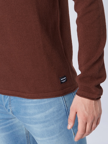 JACK & JONES Regular Fit Pullover 'Hill' in Braun