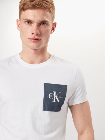 Calvin Klein Jeans Koszulka w kolorze biały