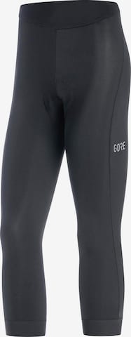 GORE WEAR Slimfit Tights 'GORE® C3 Damen Tights+ 3/4' in Schwarz: predná strana