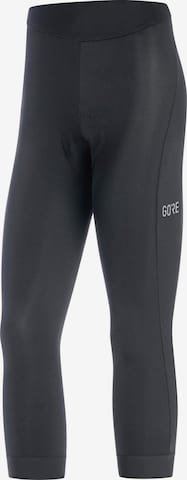 GORE WEAR Slim fit Workout Pants 'GORE® C3 Damen Tights+ 3/4' in Black: front