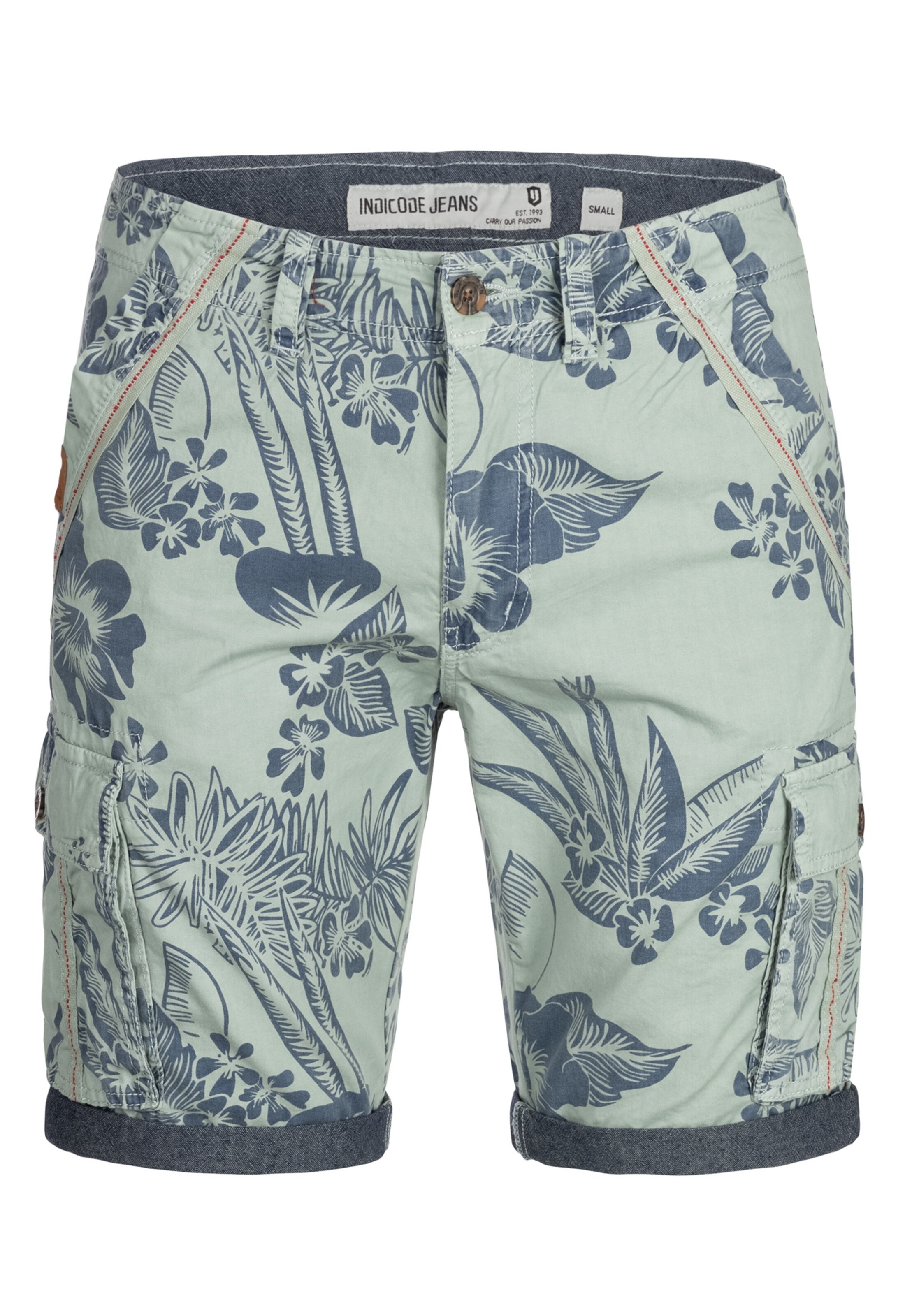 INDICODE JEANS Cargo Pants 'Albert' in Blue: front