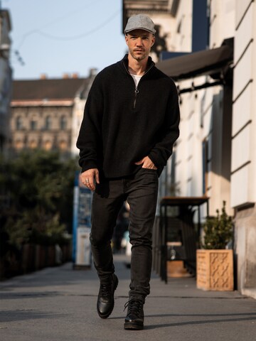 Classy Baggy Black Look by DAN FOX APPARREL