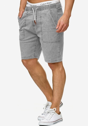 INDICODE JEANS Regular Pants 'Stoufville' in Grey: front