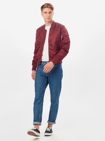 Veste mi-saison 'MA-1 VF 59' ALPHA INDUSTRIES en rouge