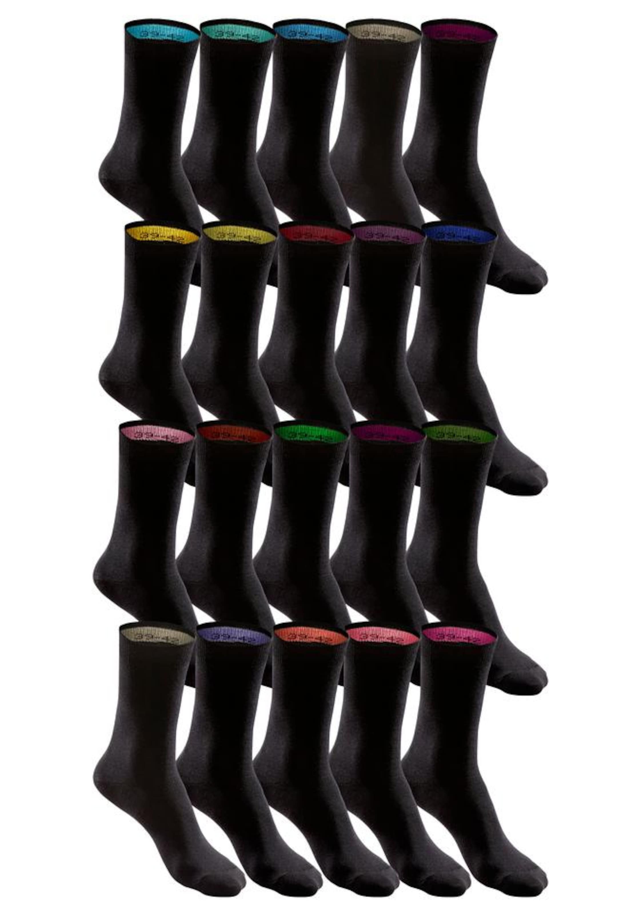 H.I.S Κάλτσες σε μαύρο: μπροστά