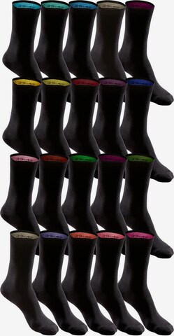 Chaussettes H.I.S en noir : devant