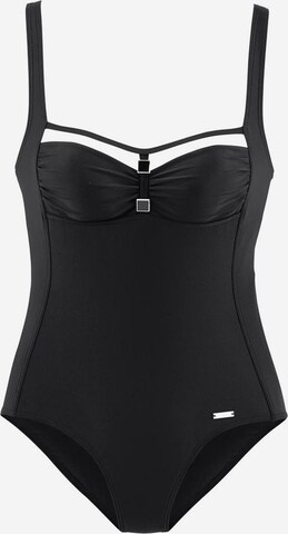 Bustier Maillot de bain modelant 'Yacht' LASCANA en noir : devant