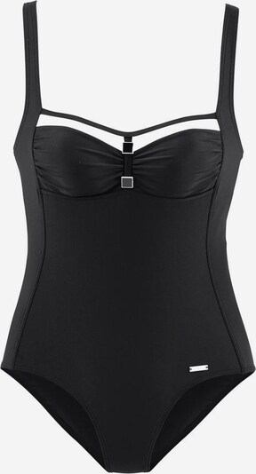 Costum de baie modelator 'Yacht' LASCANA pe negru / alb, Vizualizare produs