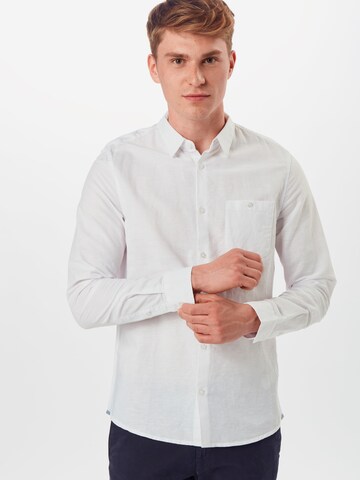 BURTON MENSWEAR LONDON - Ajuste estrecho Camisa en blanco: frente